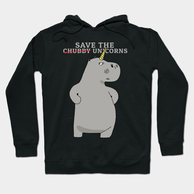 Save The Chubby Unicorns Hoodie by KewaleeTee